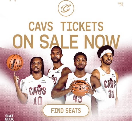 Cavs Tickets On Sale Now. Click to find seats