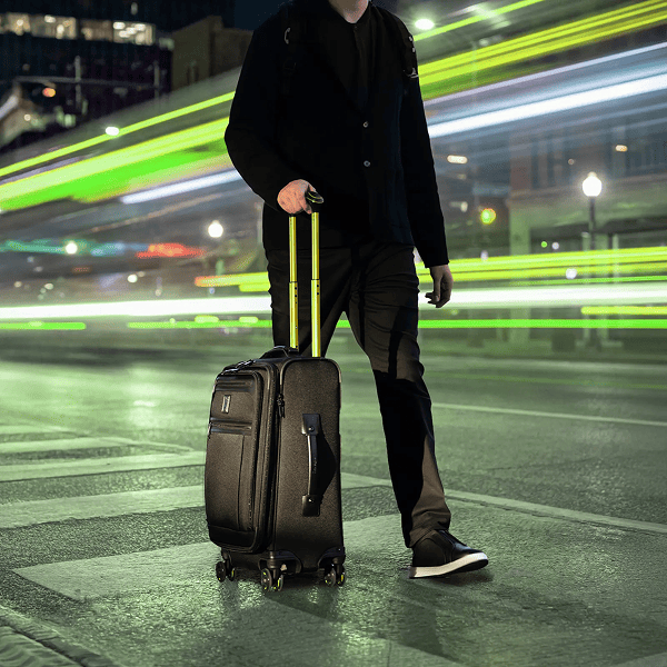 High-contrast neons  that cut through  midnight black