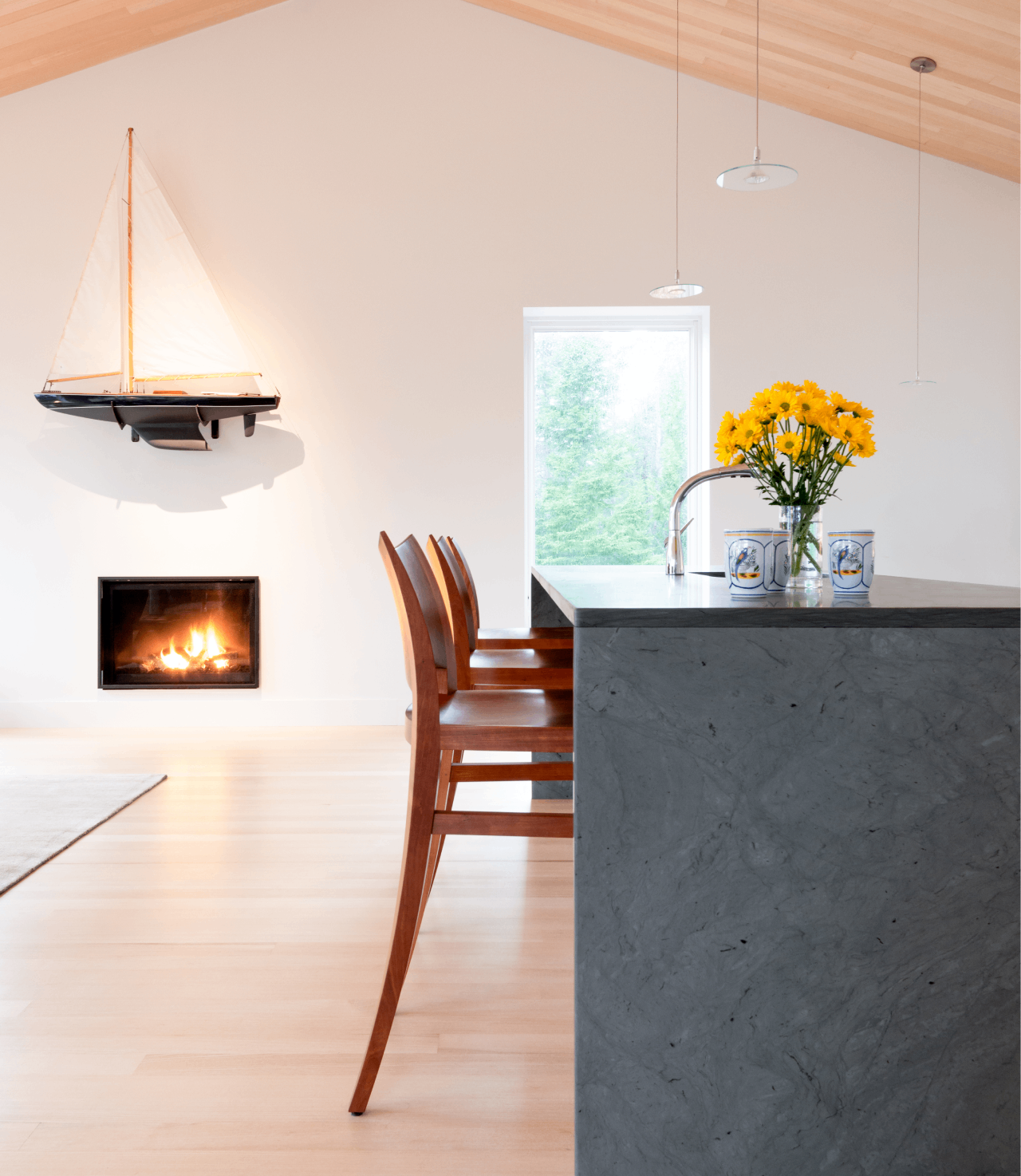 Auburn Stools in a kitchen