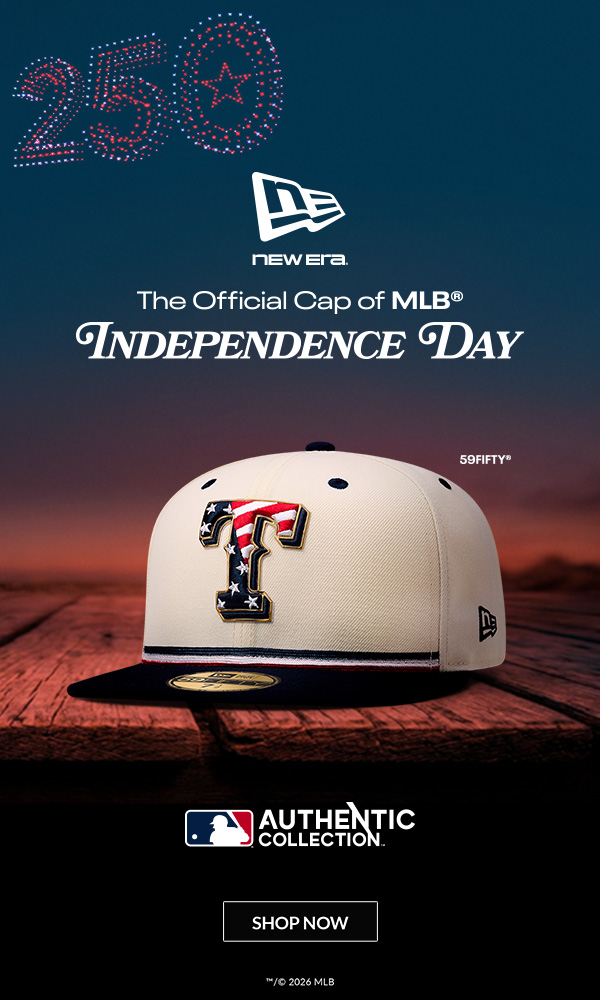 The Official On-Field Cap of MLB Independence Day. Shop Now.
