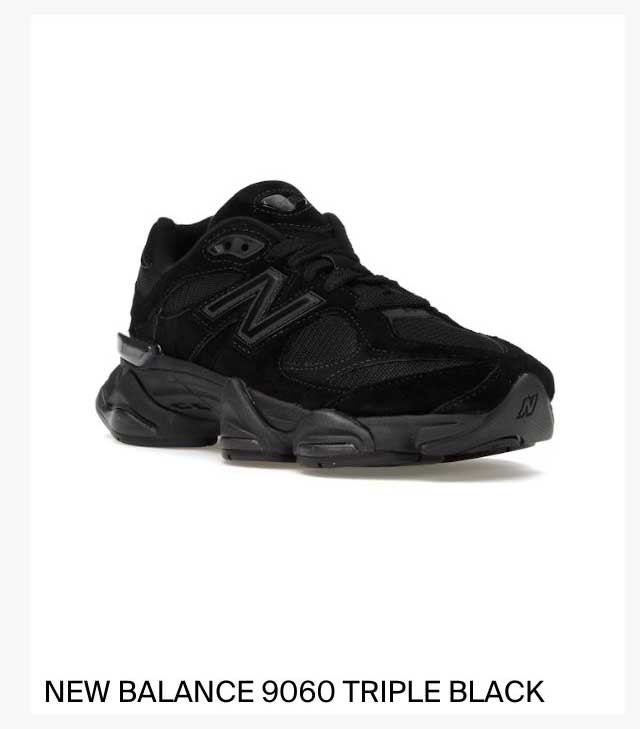 NEW BALANCE 9060 TRIPLE BLACK
