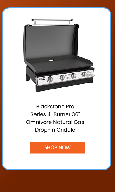 Blackstone Pro Series 4-Burner 36" Omnivore Natural Gas Drop-in Griddle
