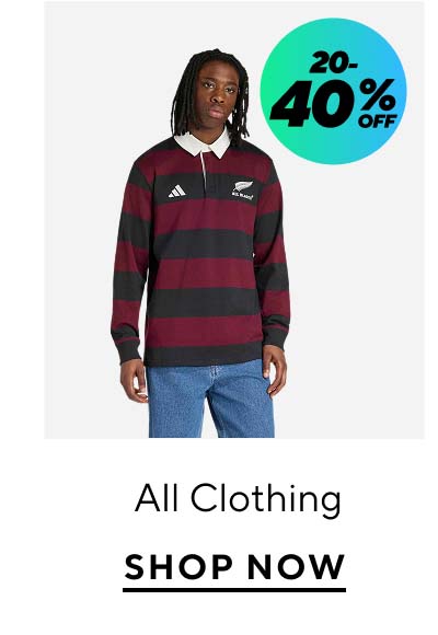 20-40% Off All Clothing