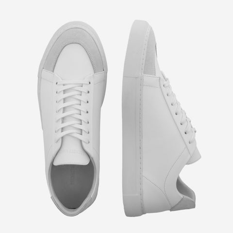 Corso Sneakers - Leather & Suede - Men´s - White/Grey/White / 13