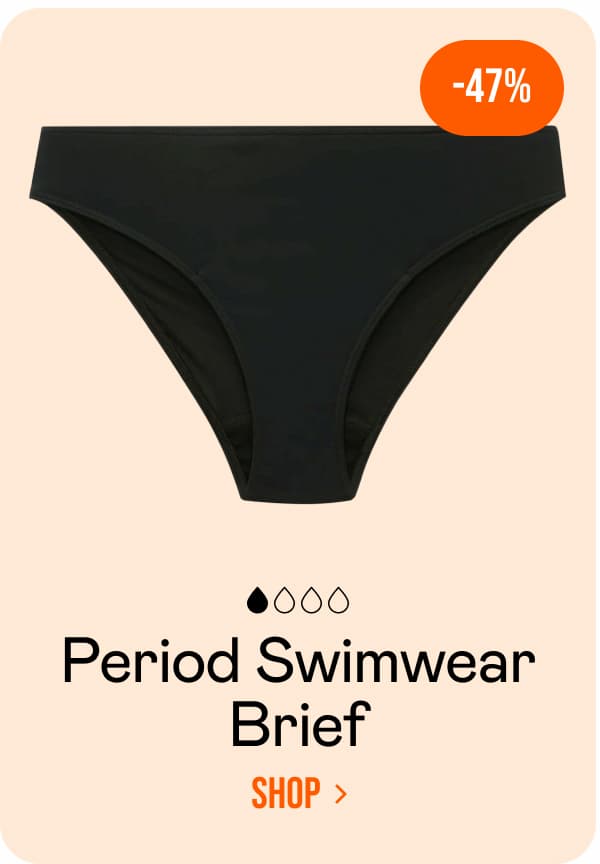 Period Swimwear Brief. SHOP