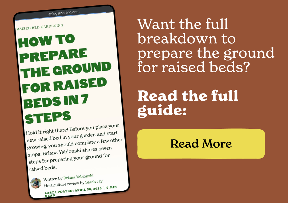 Want the full breakdown to prepare the ground for raised beds? - Read more