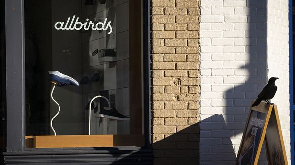 an Allbirds store in the Georgetown neighborhood of Washington, D.C., U.S., on Wednesday, Feb. 17, 2021