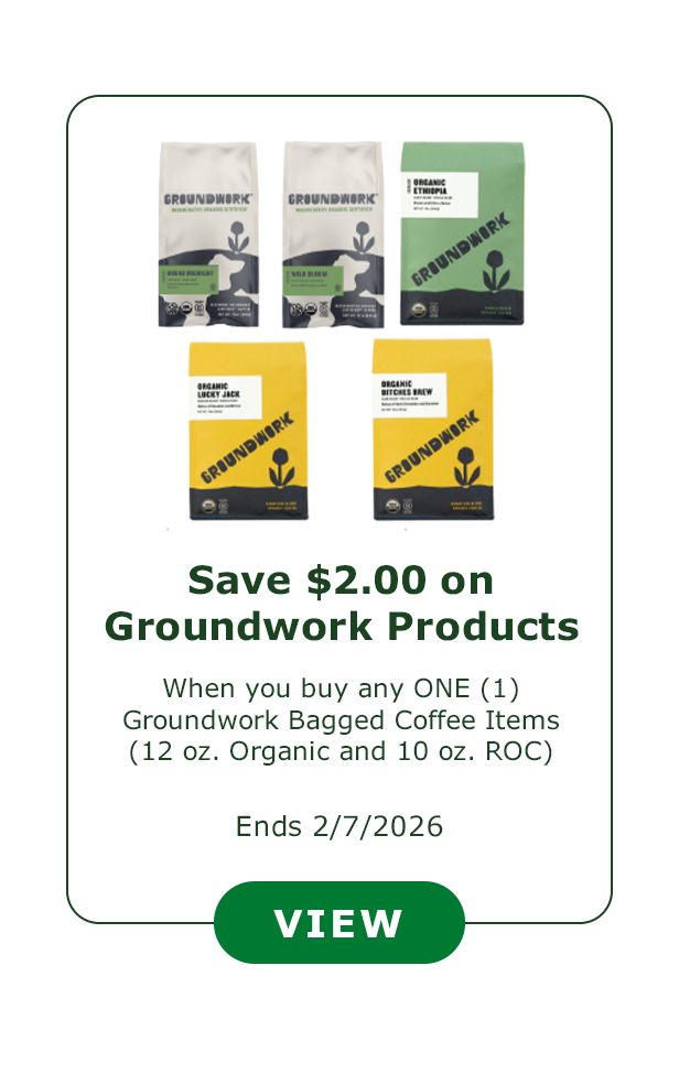 Save $2.00 on Groundwork Products