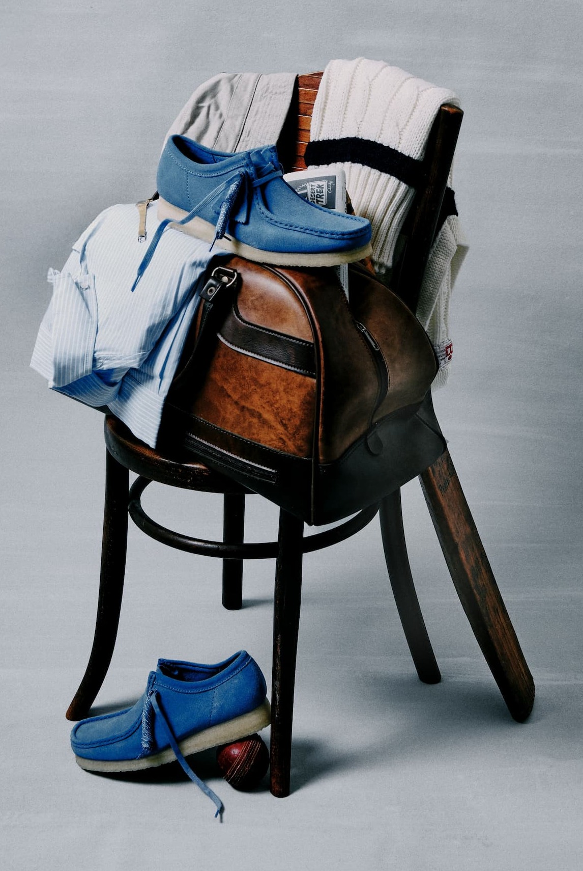 Wallabee Blue Suede