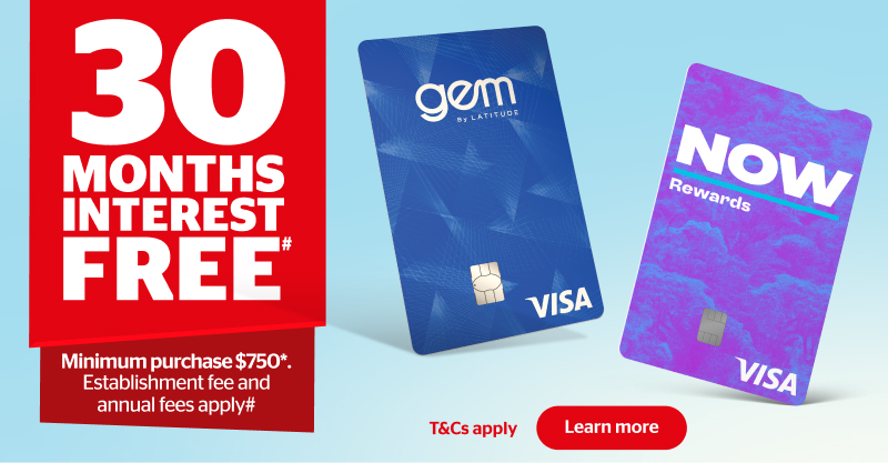 30 Months Interest Free Finance offer