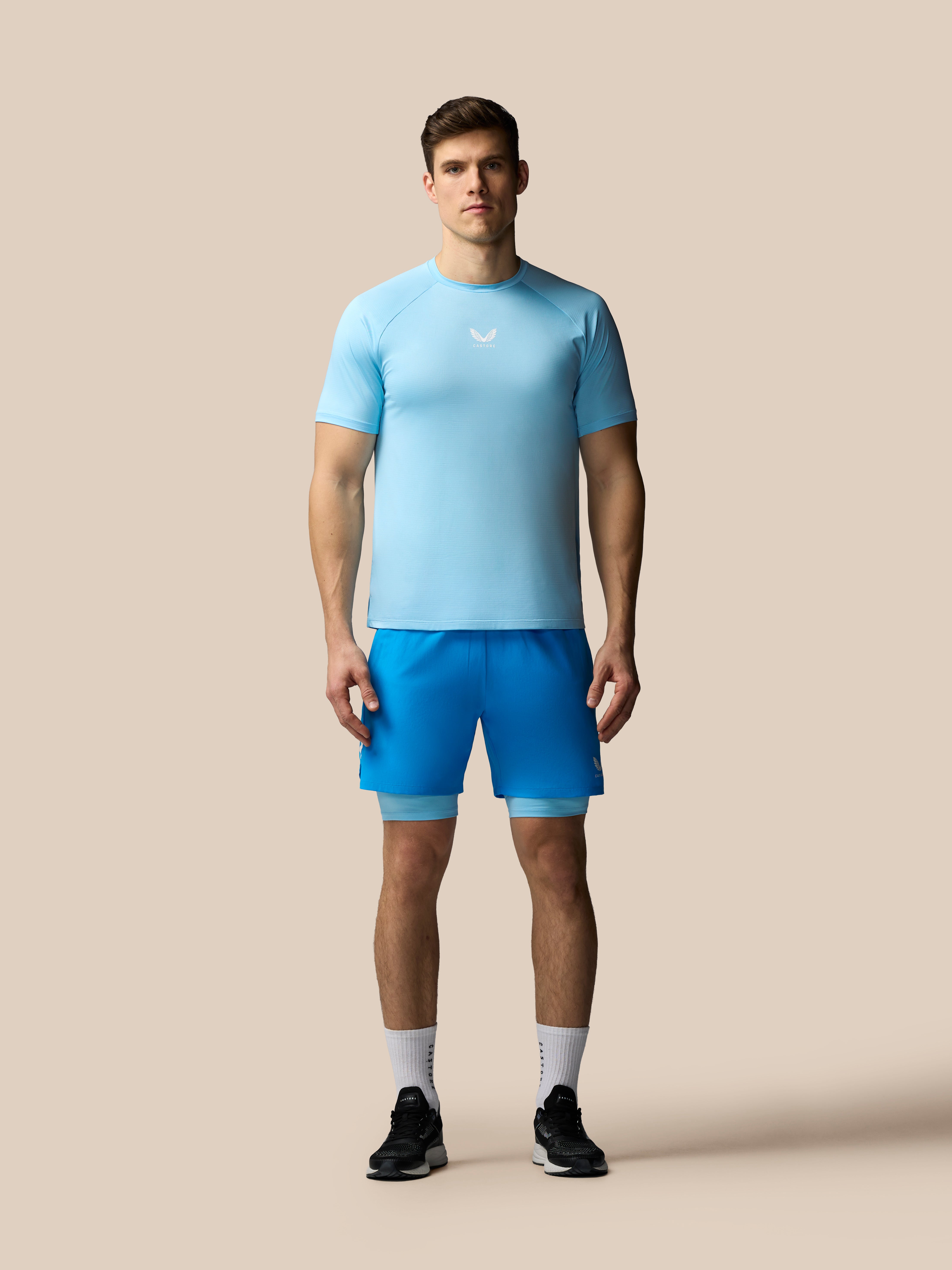 Image of Men’s Apex 2-in-1 Woven Shorts - Blue