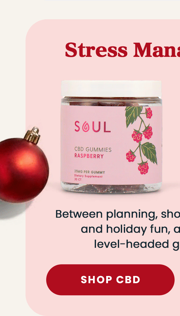 Stress Management | Between planning, shopping work deadlines, and holiday fun, a liottle helpnstayong level-headed goes a long way. 