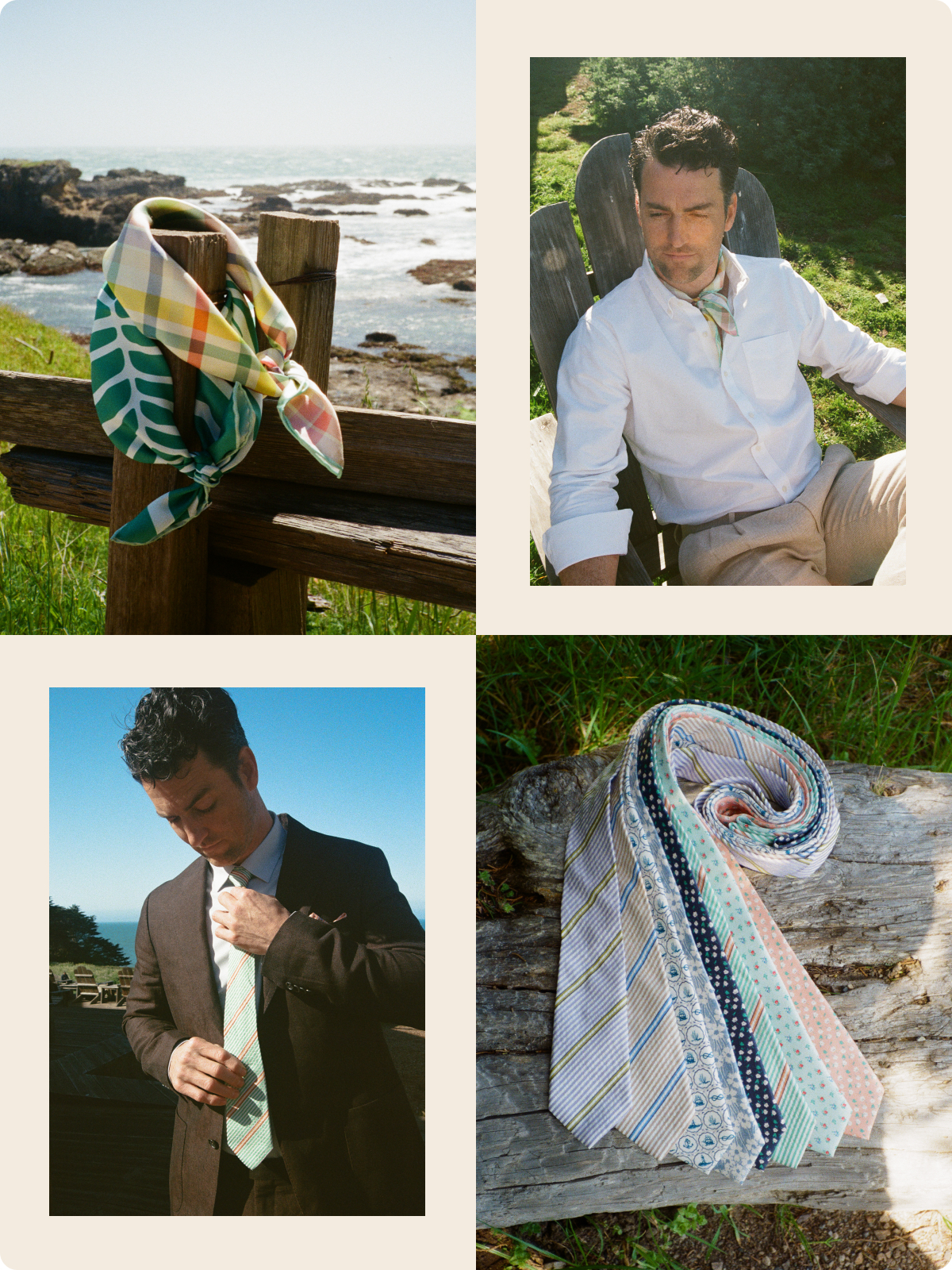 Inspired by classic maritime motifs and seafaring textures, our latest Summer Style drop pairs lightweight Italian fabrics with coastal cool. Whether you’re drawn to crisp seersucker or playful prints, these accessories are made for your most nautical summer moments.