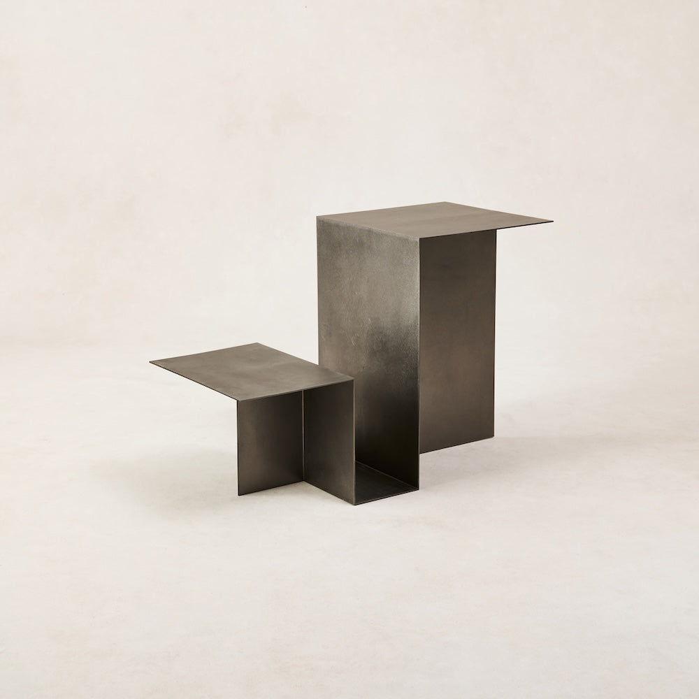 Image of Valley Side Table - Stainless Steel