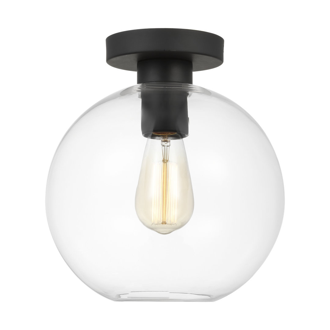 Childerley 1 - Light 10'' Simple Globe Semi Flush Mount