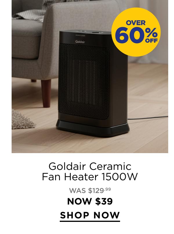 Goldair Ceramic Fan Heater 1500W