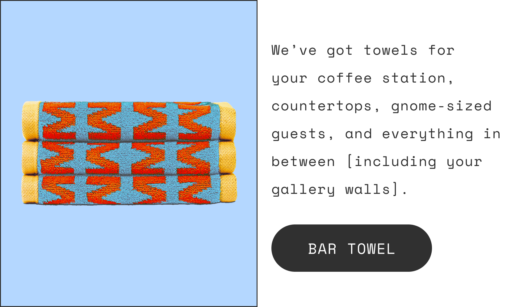 Minor Figures Bar Towel