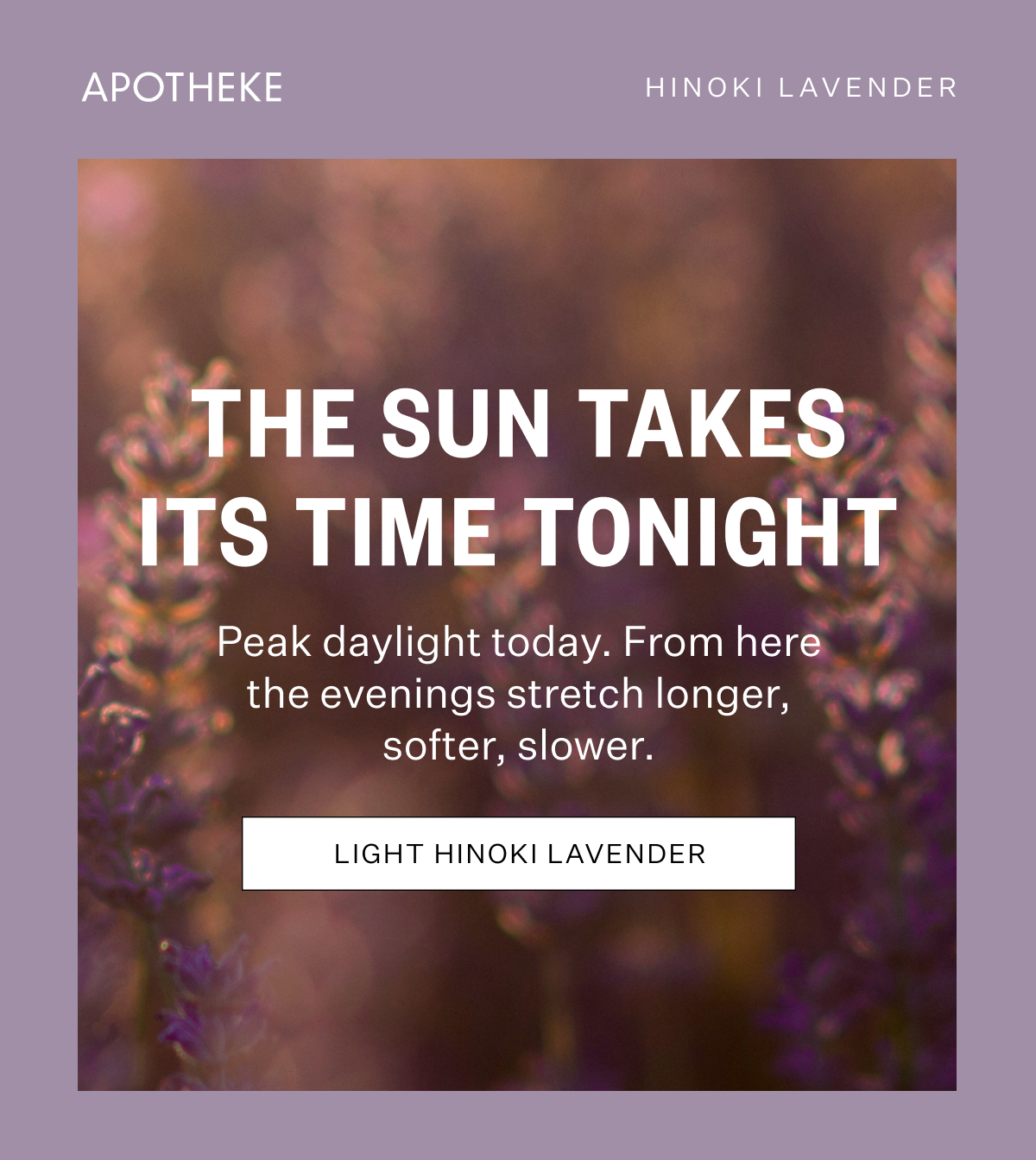 The Sun Takes Its Time Tonight