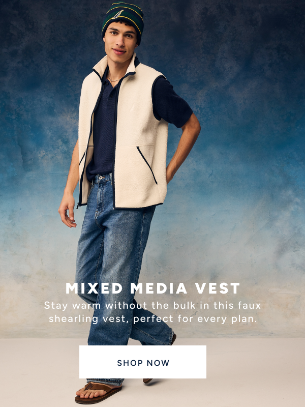 Shop Mixed Media Vest