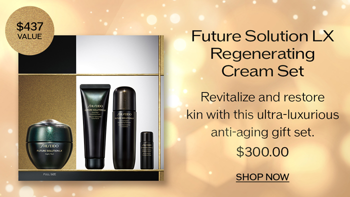 Future Solution LX Regenerating Cream Set Revitalize and restore skin with this ultra-luxurious anti-aging gift set.