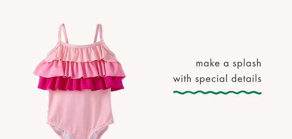 One-Piece Shimmer Ruffle Swimsuit | Dark Pink Ombre