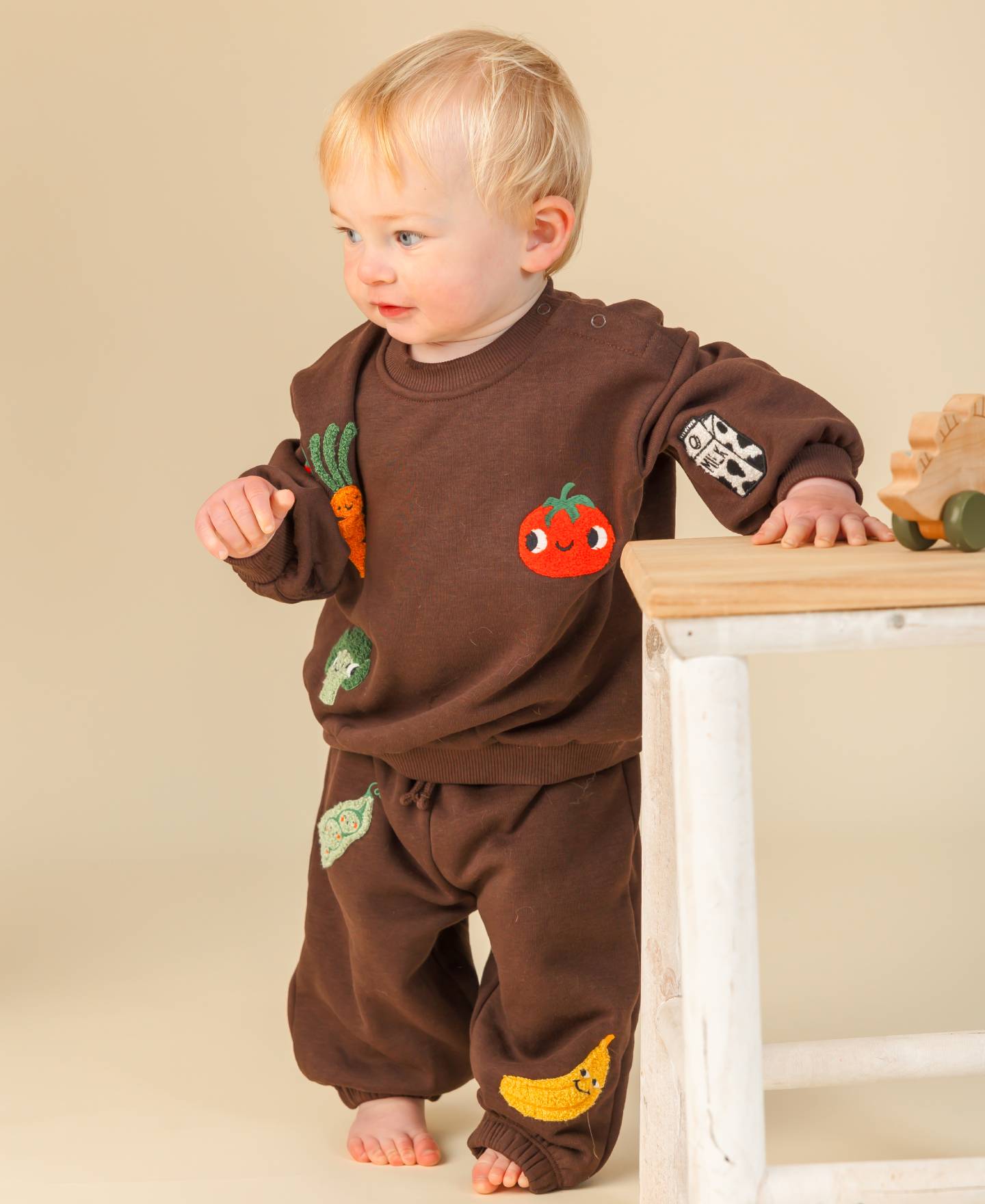 Babies' Boucle Applique Sweat Set
