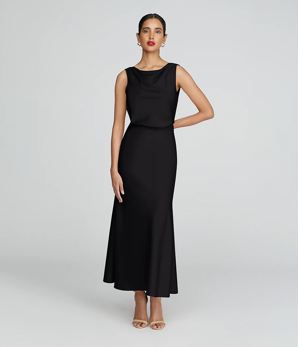Aubrie Satin Midi
