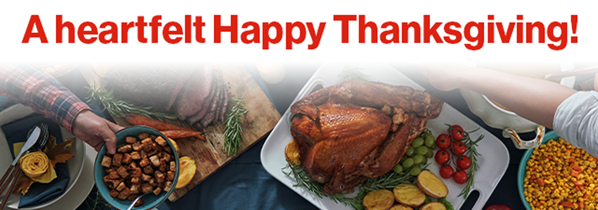 A heartfelt Happy Thanksgiving!