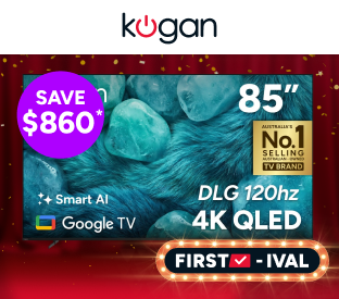 Kogan 85" QLED 4K Smart AI Google TV Product Image