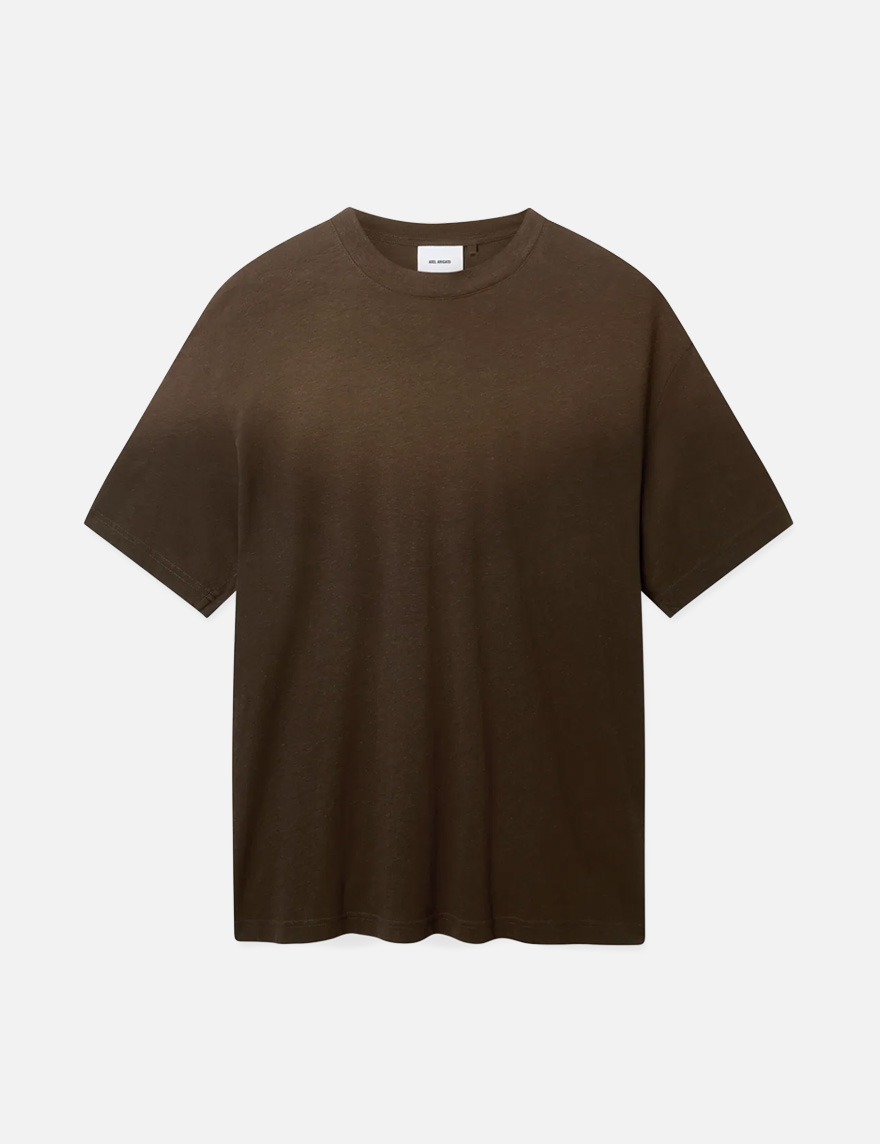 Bubble Reverse T-Shirt in Dark Brown