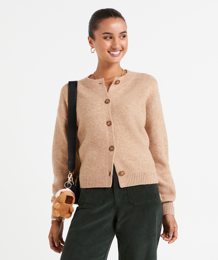 ADDISON CREW NECK CARDIGAN