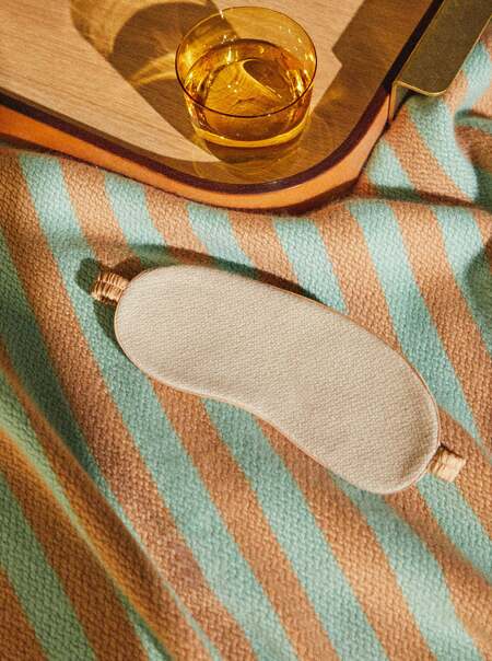 Handwoven Cashmere and Silk Eye Mask