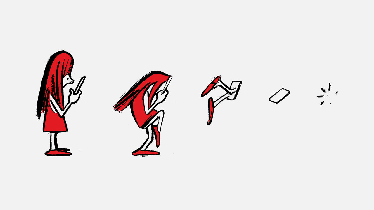 This illustration depicts the Grim Reaper holding a red-and-white striped plastic straw instead of a scythe, symbolizing death being used as or acting as a gatekeeper.