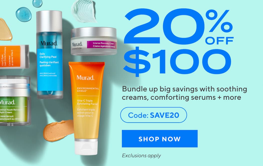20% off $100 with code SAVE20 - Shop Now