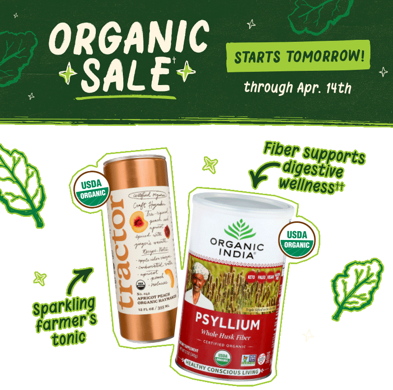 Organic items on sale