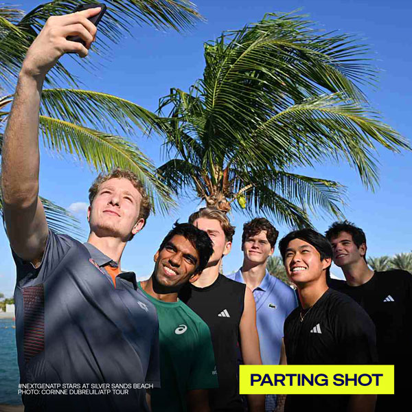 Parting Shot | #NextGenATP stars at Silver Sands Beach