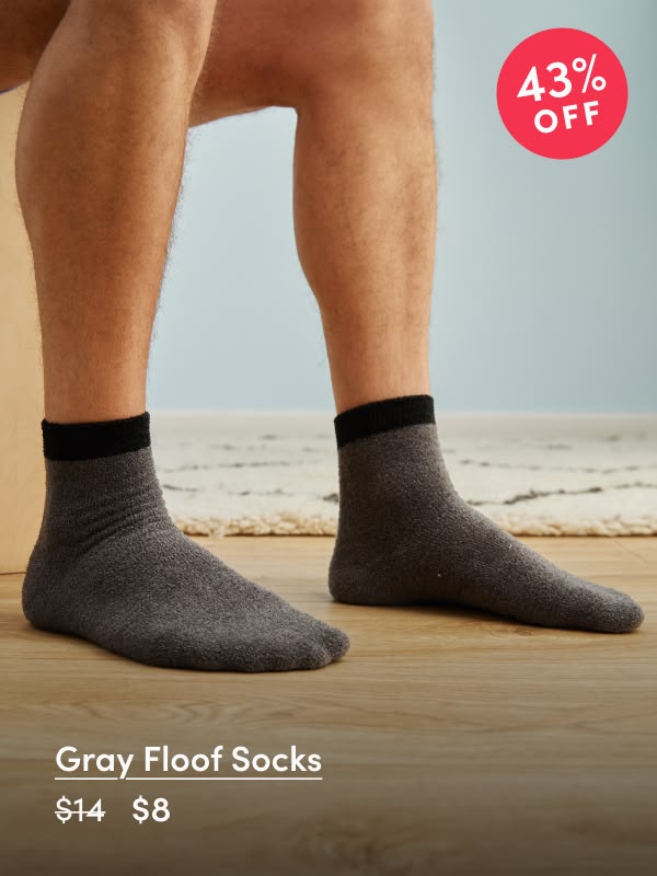 Gray Floof Socks