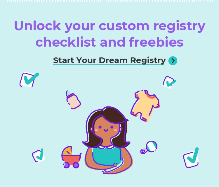 Unlock your custom registry checklist and freebies. Start Your Dream Registry