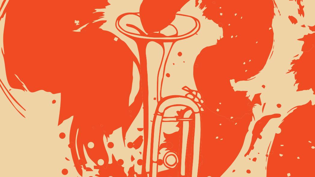 illustration of Jazz instruments 