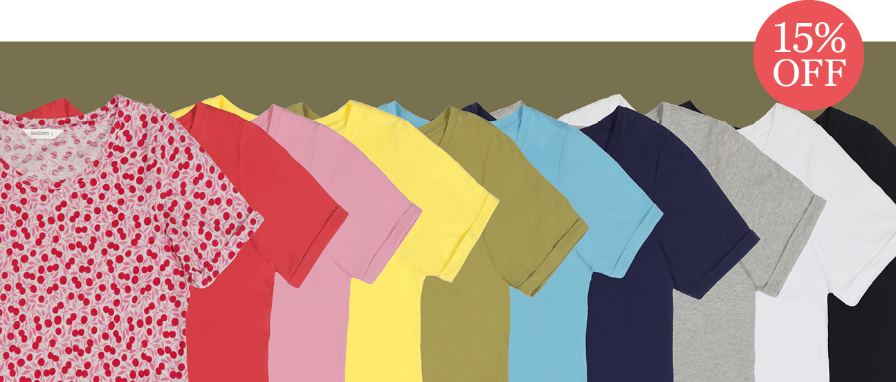 Organic Cotton Scoop Neck Tops