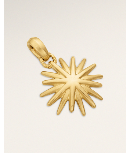 Starburst Amulet18K Yellow Gold, 14mm