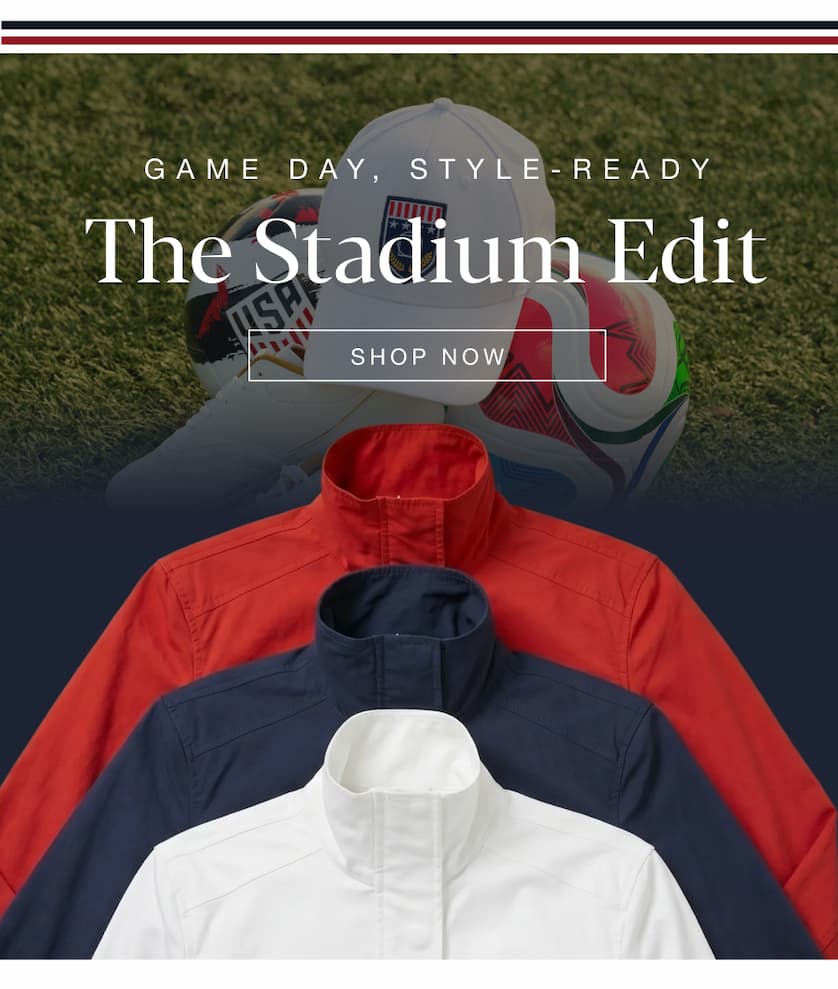 Game Day, Globe-Ready. The Stadium Edit. SHOP NOW