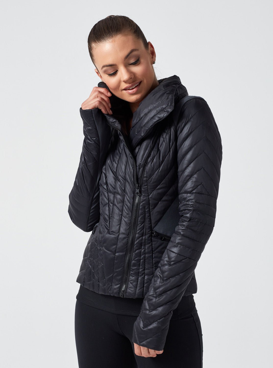 Image of Motion Panel Puffer - Down Filled - Char/Black - FINAL SALE