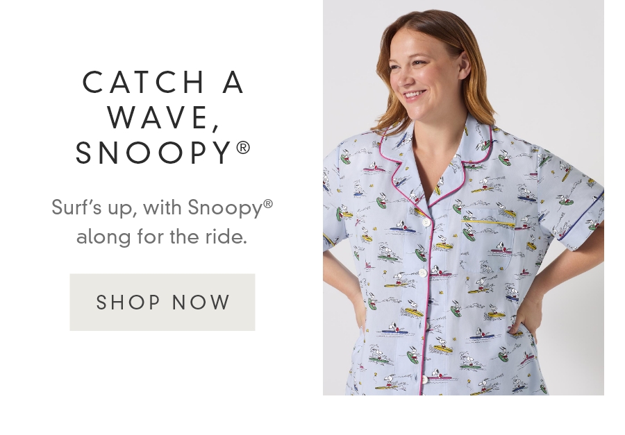 CATCH A WAVE, SNOOPY®