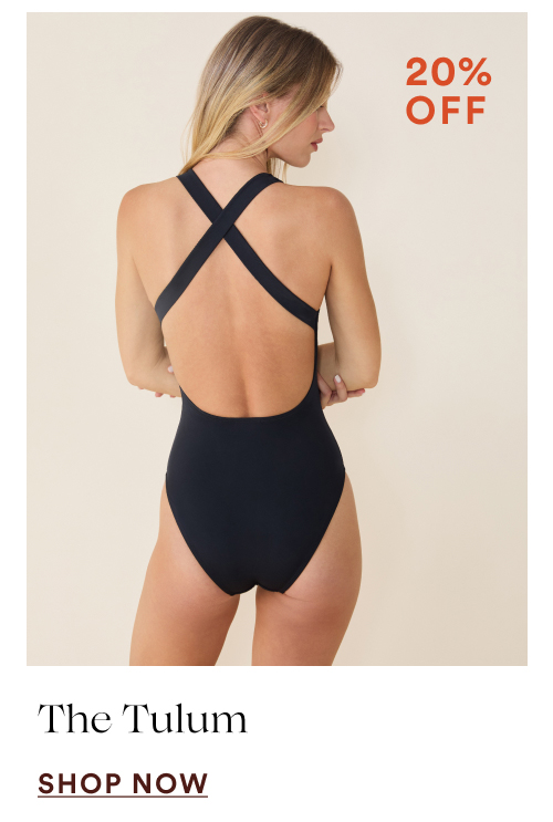 The Tulum One Piece in flat black  [SHOP NOW]