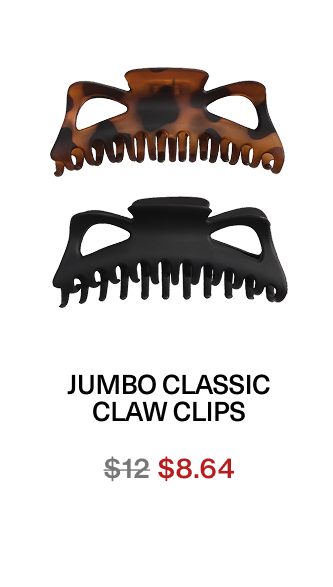 Jumbo Classic Claw Clips – 2pc
