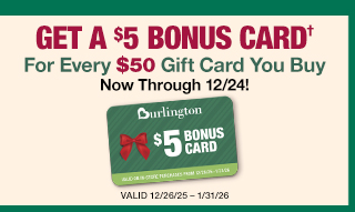 Get a $5 Bonus Card