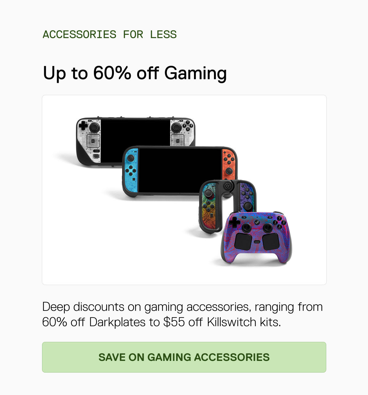 Up to 60% off Gaming