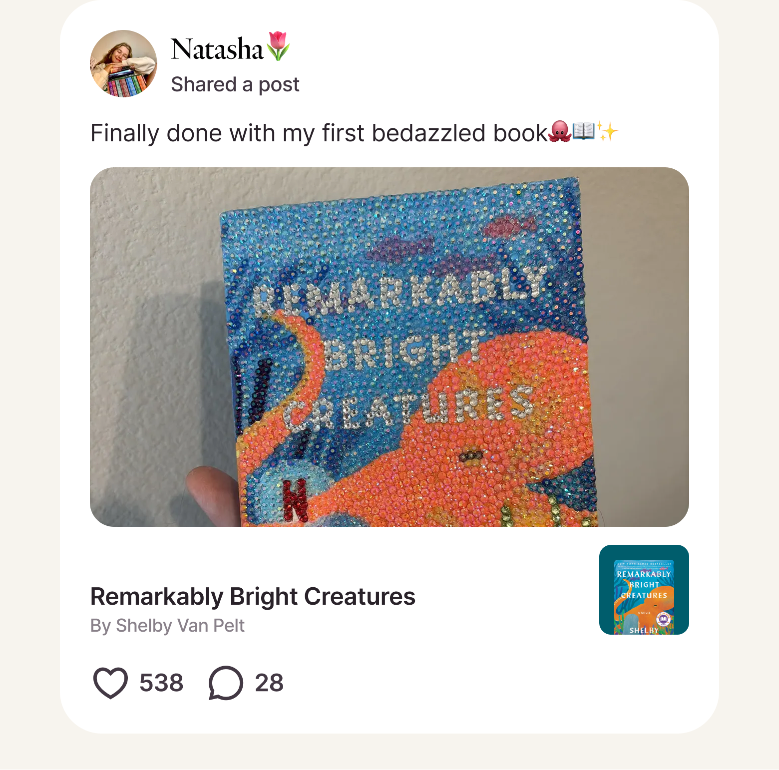 Post from Natasha