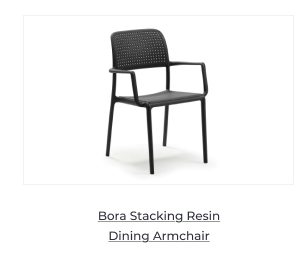 Nardi Bora Stacking Resin Dining Armchair